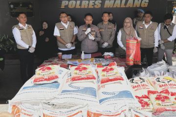 Polres Malang tetapkan tersangka kasus penyalahgunaan beras Bulog