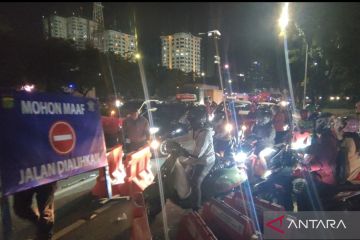 Akses Jalan Gatot Subroto dibuka usai aksi unjuk rasa berakhir 