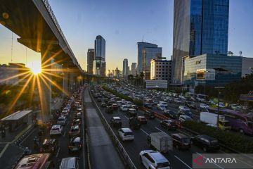 Jam kemacetan di Jakarta bergeser saat ramadhan