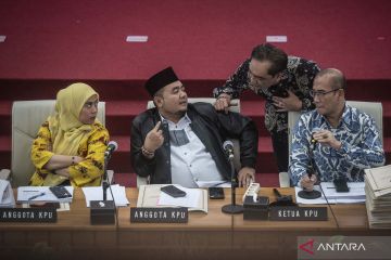 Kurang dua provinsi, KPU telah sahkan perolehan suara pilpres di 36 provinsi