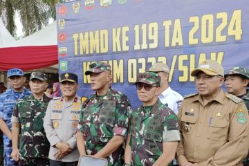 Irjenad TNI AD tutup pelaksanaan TMMD ke-119 di Kabupaten Siak