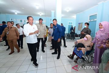 Presiden Jokowi tinjau layanan BPJS Kesehatan di RSUD Sekadau