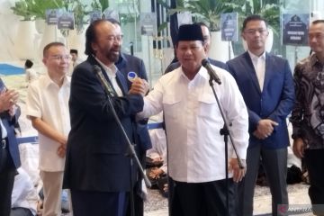 Prabowo datang ke NasDem untuk hormati ucapan selamat dari Surya Paloh