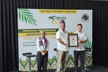 Arutmin Borneo Run mendapat dua penghargaan dari MURI