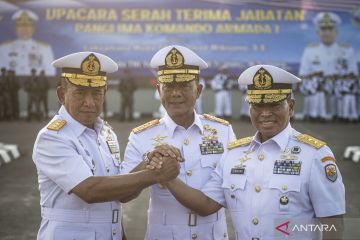 Laksamana Muda TNI Yoos Suryono Hadi resmi menjabat sebagai Pangkoarmada I