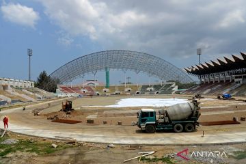 Progres pembangunan venue Stadion PON di Aceh