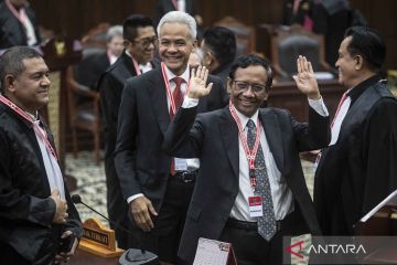 Ganjar - Mahfud hadiri sidang perselisihan hasil Pilpres 2024