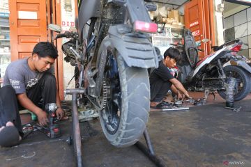 Jasa servis motor jelang Lebaran