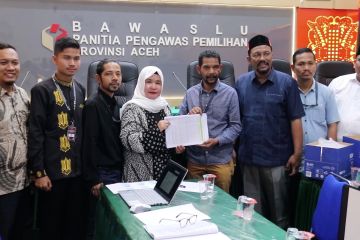Caleg DPD RI lapor ke Panwaslih Aceh dugaan penggelembungan suara