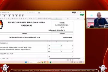 Rekapitulasi hari ke-14, KPU gelar sistem perhitungan suara dua panel