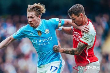 Laga Manchester City vs Arsenal berakhir imbang tanpa gol