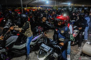 Pemudik sepeda motor mulai padati Pelabuhan Ciwandan