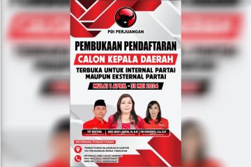 PDIP Palangka Raya buka pendaftaran bakal calon wali kota Pilkada 2024