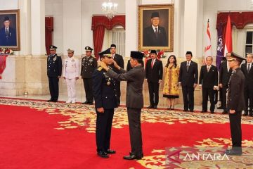 Presiden Jokowi lantik Tonny Harjono sebagai KSAU di Istana Negara