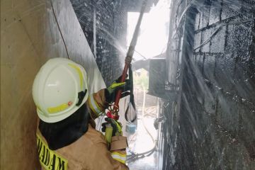Sebuah rumah di Pinang Ranti terbakar 