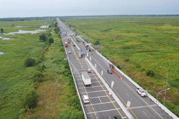 Kendaraan lewat Tol Trans Sumatera capai  313 ribu hingga H-2 Lebaran