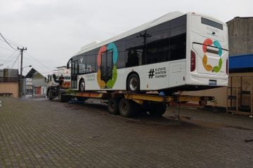 VKTR-Gapura luncurkan bus listrik ramah lingkungan di Bandara Soetta