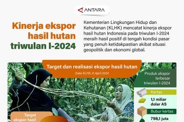 Kinerja ekspor hasil hutan triwulan I-2024