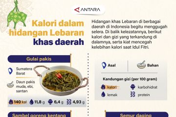 Kalori dalam hidangan lebaran khas daerah