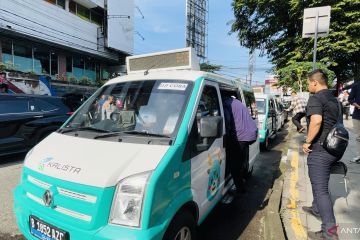 Angkot listrik Bogor angkut 500 penumpang dalam sepekan