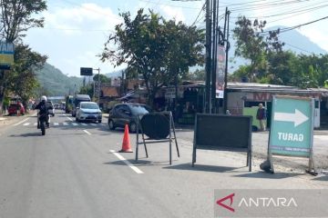 Polres Garut sebut arus lalu lintas di jalur mudik kembali normal