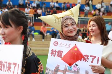 Mahasiswa Indonesia di China puji pesona "Liga Super Desa" Guizhou