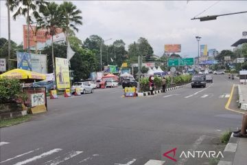 1,1 juta kendaraan melintas di Jalur Wisata Puncak selama Lebaran