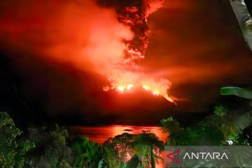 PVMBG paparkan tiga erupsi eksplosif Gunung Ruang, 272 KK mengungsi
