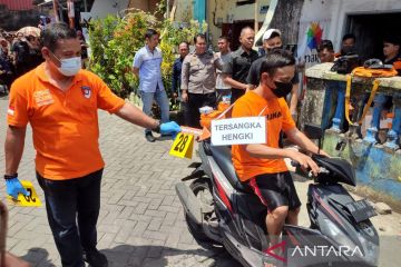 Polisi gelar rekonstruksi pembunuhan jasad ditimbun di Makassar  