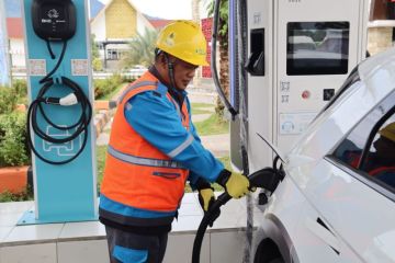 SPKLU tetap layani pengguna mobil listrik di Lampung