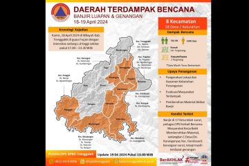 BPBD Trenggalek identifikasi 541 rumah terdampak banjir-longsor