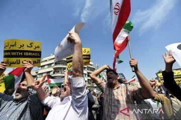 Iran gelar aksi unjuk rasa untuk dukung serangan balasan ke  Israel