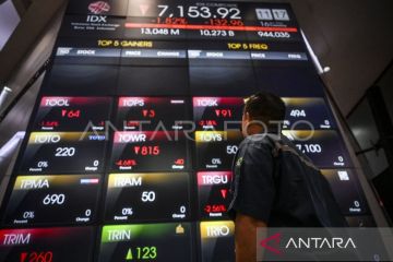 IHSG Senin dibuka menguat 0,83 poin