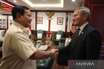 Menlu Singapura temui Prabowo tegaskan komitmen perkuat RI-Singapura