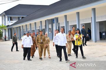 Presiden tinjau fasilitas di SMK 1 Rangas yang terdampak gempa