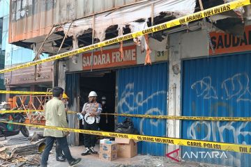 Polisi sebut ruko di Mampang  tak punya pintu darurat