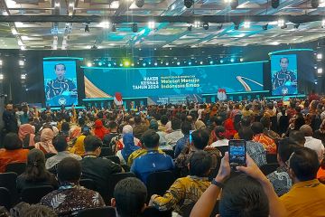 Presiden Jokowi membuka Rakerkesnas 2024 di BSD Tangerang