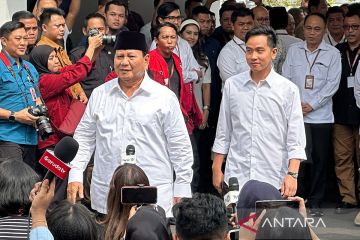 Prabowo-Gibran tiba di KPU hadiri penetapan capres-cawapres terpilih