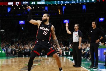 Heat hujani Celtics dengan 23 tripoin, samakan kedudukan 1-1