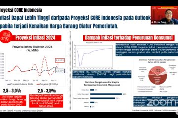 CORE prediksi inflasi 2,5-3,5 persen pada 2024 jika harga BBM naik