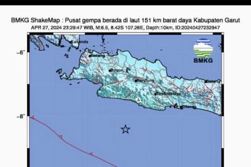 BMKG sebut gempa magnitudo 6,5 di Garut tidak berpotensi tsunami