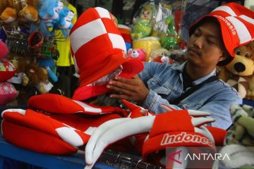 Penjualan jersei dan pernak-pernik fesyen Timnas Indonesia meningkat