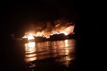 Empat kapal penangkap ikan di Kepulauan Aru terbakar