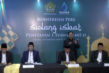 Pemerintah tetapkan 1 Syawal 1445 H jatuh pada 10 April 2024