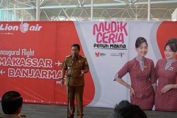 Penerbangan Makassar - Banjarmasin resmi beroperasi