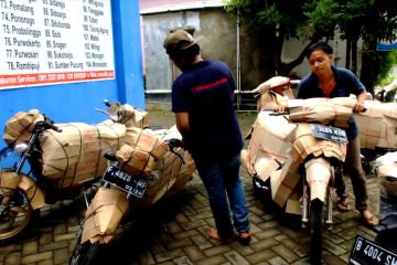 Pengiriman sepeda motor pemudik di Jember naik 100 persen lebih