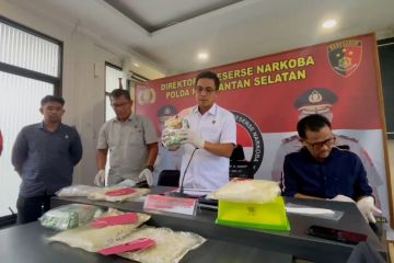 Polda Kalsel gagalkan peredaran 4,8 kg sabu jaringan Malaysia