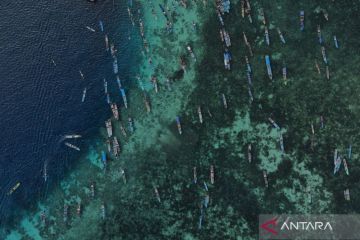 Parade perahu Bajau Wakatobi