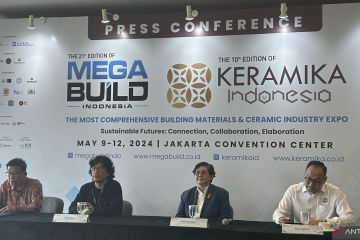 Megabuild dan Keramika Indonesia siap digelar pada 9-12 Mei 2024