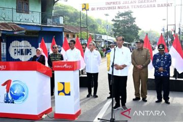 Presiden Jokowi resmikan lima ruas Inpres Jalan Daerah di NTB